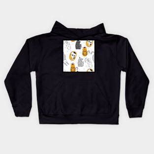 Cute cats Scandinavian design Kids Hoodie